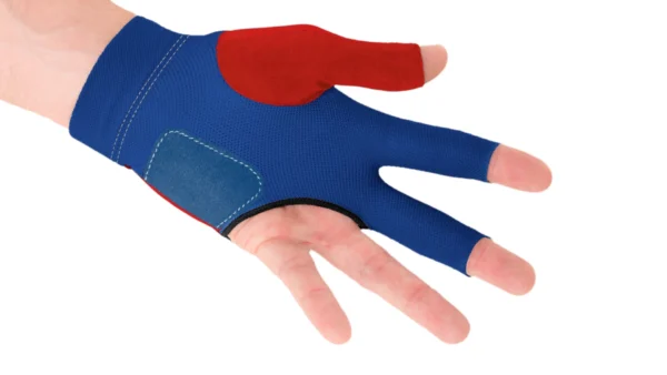 Predator Second Skin Billiard Glove USPBS Red with Blue- Left Hand - Image 3