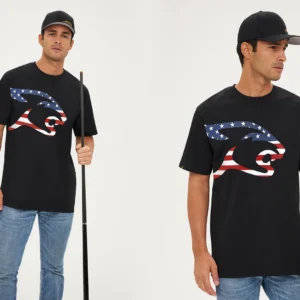 Predator USA Flag Cat Head T-Shirt