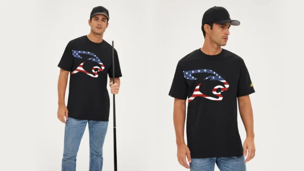 Predator USA Flag Cat Head T-Shirt - Image 2