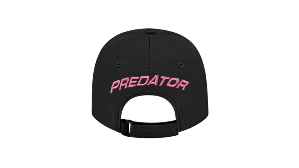 Predator Black Billiard Hat with Pink Embroidered Panther - One Size Fits All - Image 3