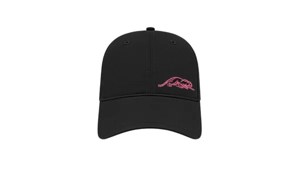 Predator Black Billiard Hat with Pink Embroidered Panther - One Size Fits All - Image 2