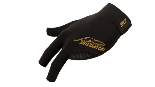 Predator Second Skin Black & Gold Billiard Glove 30th Anniversary - Left Hand - Image 2