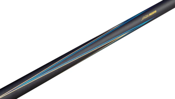 Predator 4-Point Sneaky Pete Pool Cue - Black / Blue - Elephant Pattern Leather Wrap - Image 3