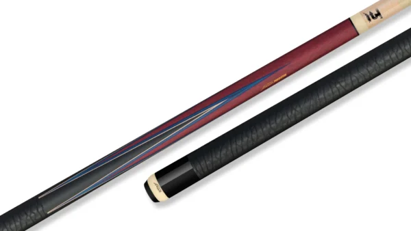 Predator 4-Point Sneaky Pete Pool Cue - Purple Heart / Blue - Elephant Pattern Leather Wrap